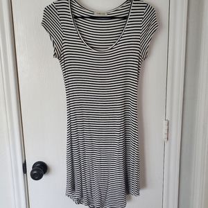 Ambiance Small Bodycon Style Black and White Dress Small